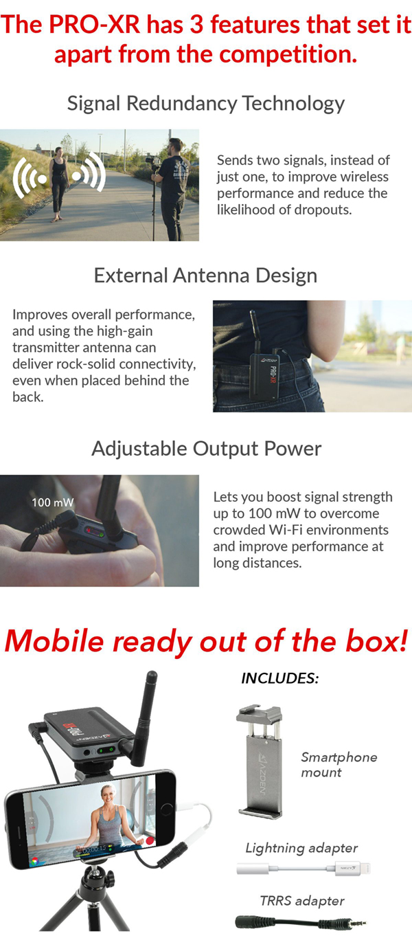 3 Features of the PRO-XR