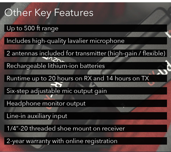 Additional Key Features