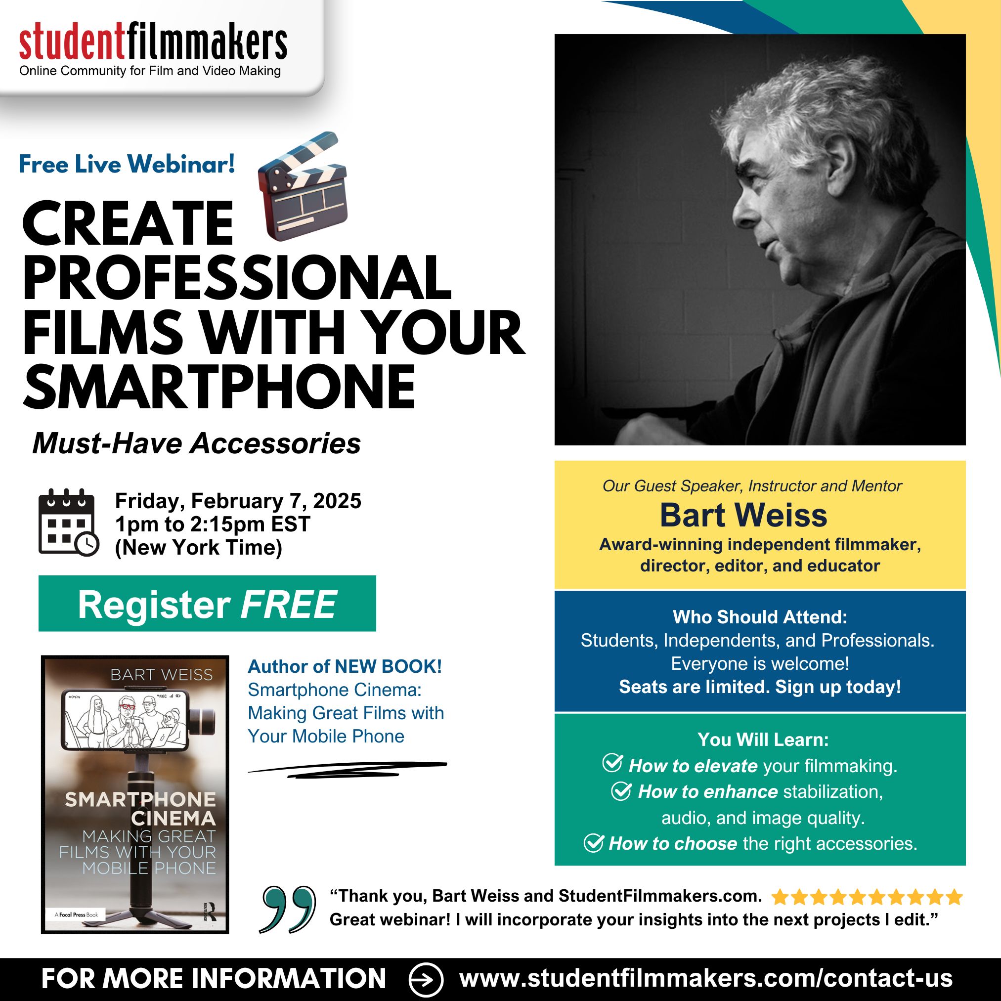 Create Professional Films with Your Smartphone: Must-Have Accessories - Taught by Award-Winning Filmmaker Bart Weiss